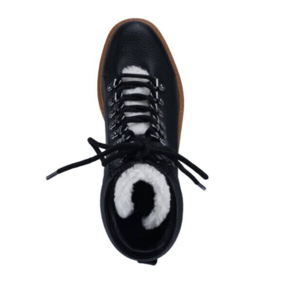 MARC FISHER Limited Edition "IDELLA" Shearling Hiking Lug Leather Buckle… - Picture 14 of 16